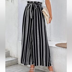 Adrienne Vittadini wide leg Pants striped